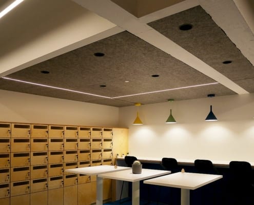 Panneaux de plafond acoustiques décoratifs et durables